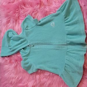 girl Swimsuit cover, size 12 month, turquoise